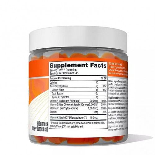Bulletproof Vitaminas em Gomas A+D+K - Bulletproof (90 gomas)
