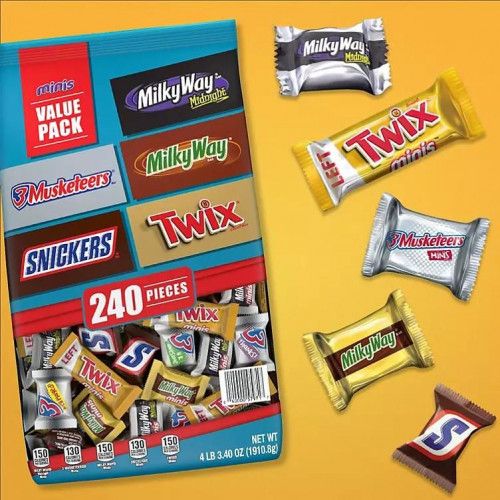 Pacote de Variedade de Chocolates - Mars Variety (240 un)