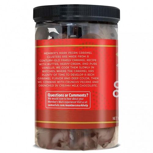 Clusters de Caramelo de noz-pecã de Chocolate ao Leite - Member's Mark (855 g)