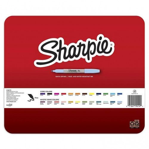 Sharpie - Marcador Permanente Cores Variadas - Sharpie (24 un)