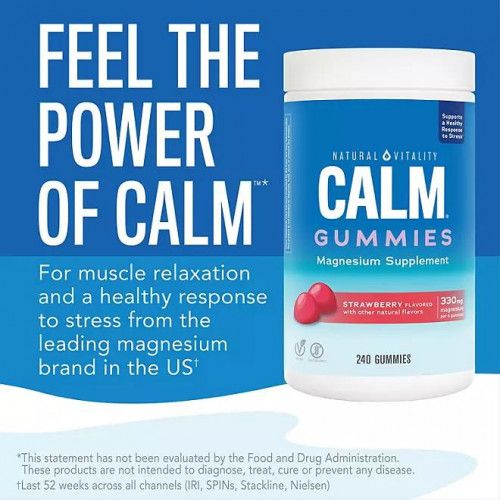 Natural Vitality Calm, The Anti-Stress Dietary Gummy - Natural Vitality (240 un)