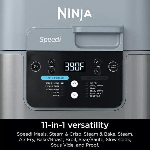 Ninja Speedi Rapid Cooker & Air Fryer, SF302A, 6-Qt. Capacity, 11-in-1 Functionality, Meal Maker, Sea Salt Gray