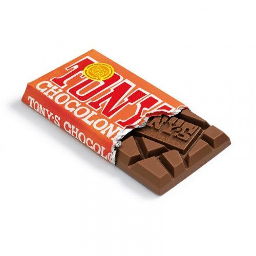 Tablete de Chocolate ao Leite- Marca Tony`s- Sabor Caramelo Salgado