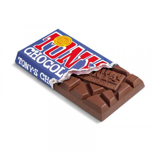 Tablete de Chocolate ao Leite- Marca Tony`s- Sabor Pretzel e Caramelo