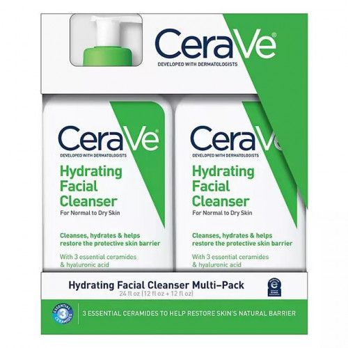 Creme Hidratante Facial para Pele Seca e Sensível - Marca CeraVe- Pack c/ 2 unidades