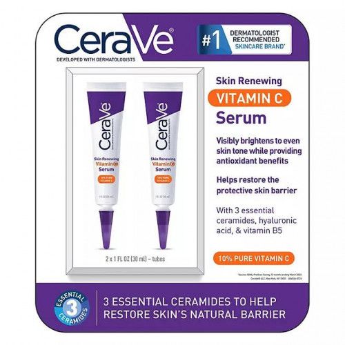 Sérum Hidratante Facial de Vitamina C- Marca CeraVe- Pack c/ 2 unidades