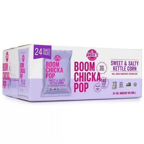 Mini Pipoca Agridoce- Marca Angie's Boom Chicka Pop 28gr (Pacote c/ 24 unidades)