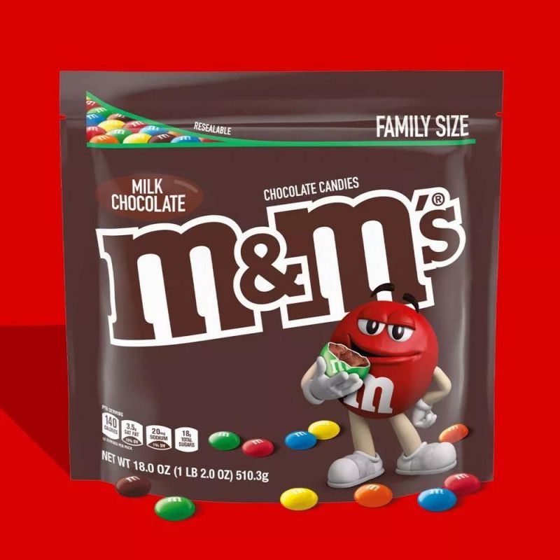 M&M's Family Size Milk Chocolate Candies - 18oz